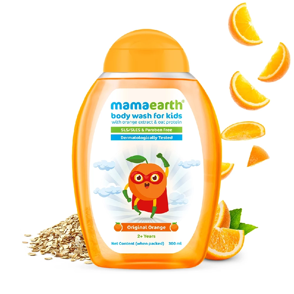 Original Orange Body Wash For Kids with Orange and Oat Protein, 300 ml-1.webp